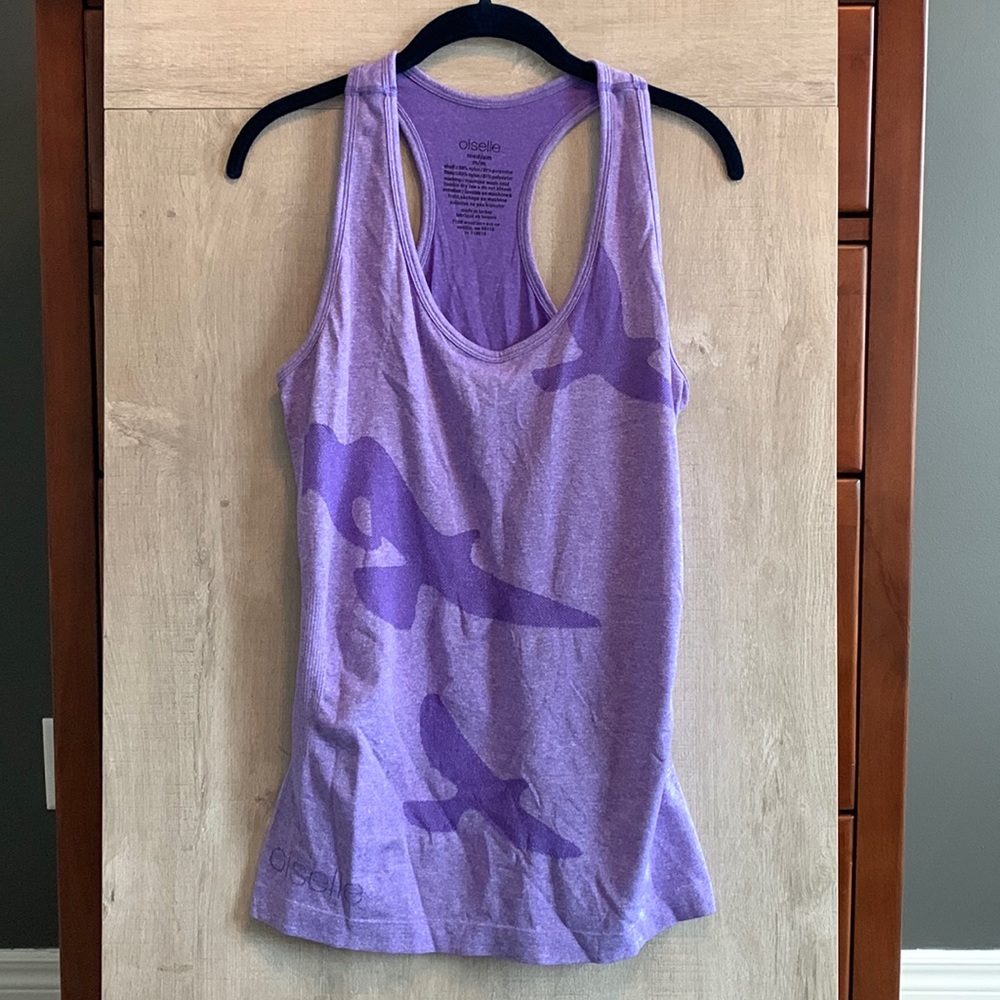 athleta Purple Racerback Tank Top